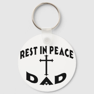 RIP Dad Keychain