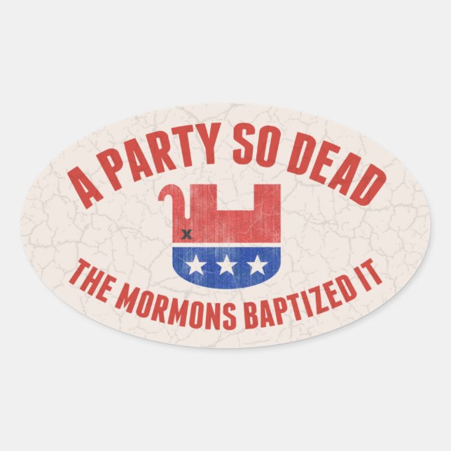 RIP-GOP OVAL STICKER (Front)