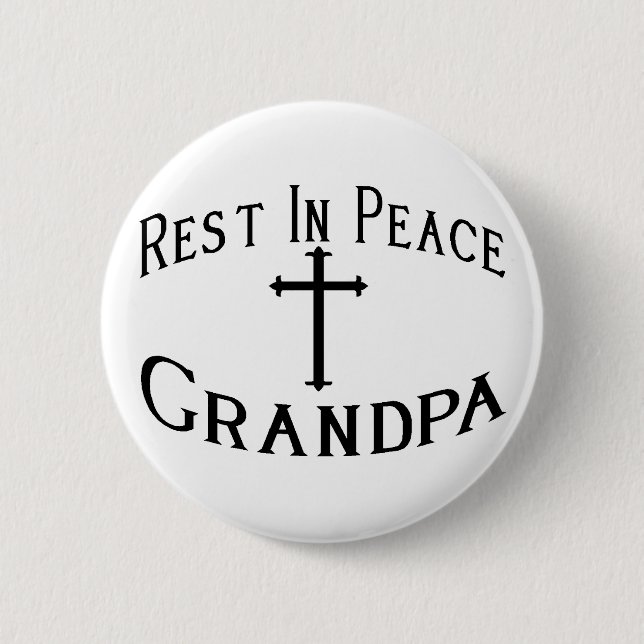 RIP Grandpa 2 Inch Round Button (Front)