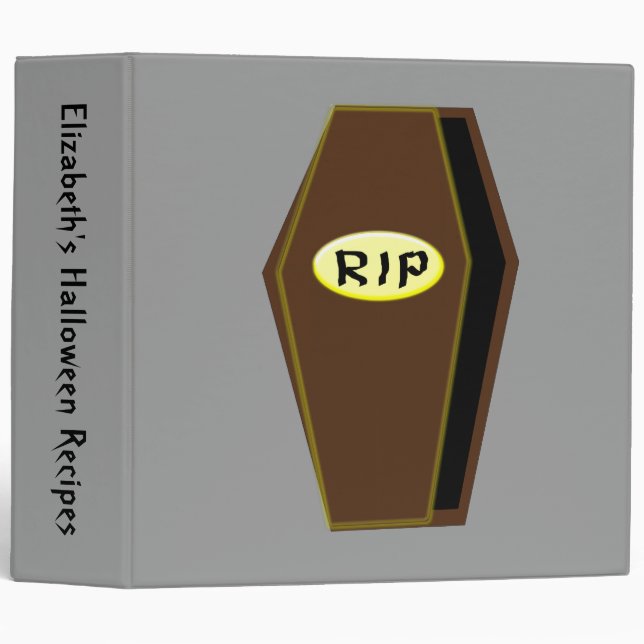 RIP Halloween café de Doom Classeur de recette per (Devant/Côté)