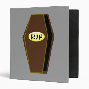 RIP Halloween Coffin of Doom Binder