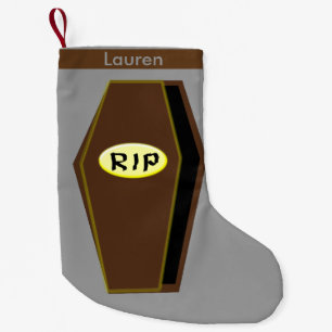 RIP Halloween Coffin of Doom Custom Stocking