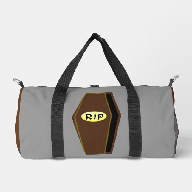 RIP Halloween Coffin of Doom Duffle Bag (Front)