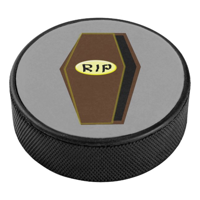 RIP Halloween Coffin of Doom Hockey Puck (3/4)