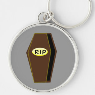 RIP Halloween Coffin of Doom Keychain