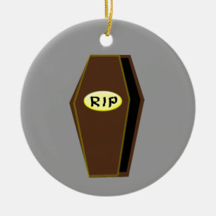 RIP Halloween Coffin of Doom Ornament