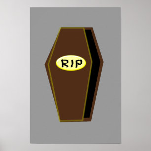 RIP Halloween Coffin of Doom Poster