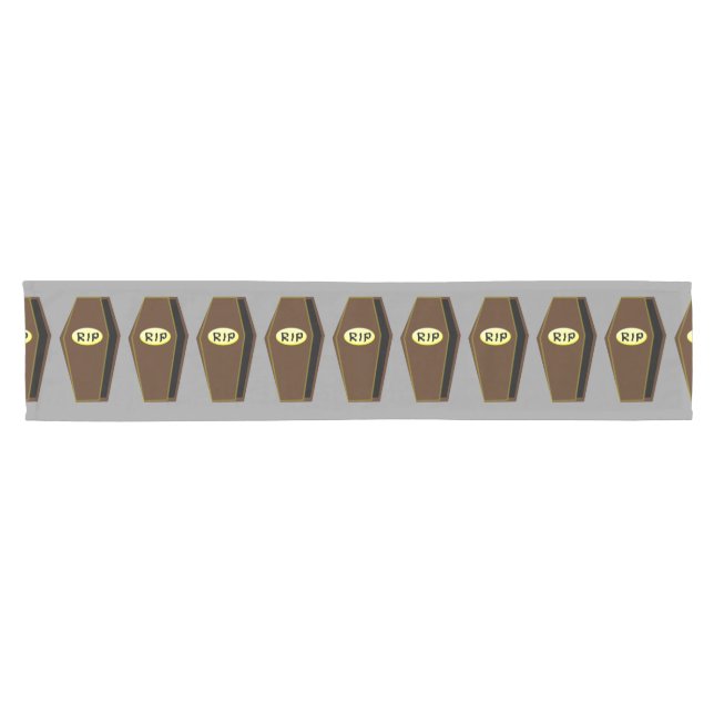 RIP Halloween Coffin of Doom Table Runner (Horizontal)