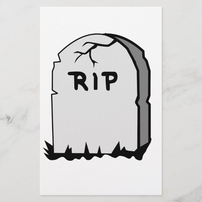Rip Head stone Stationery (Front)