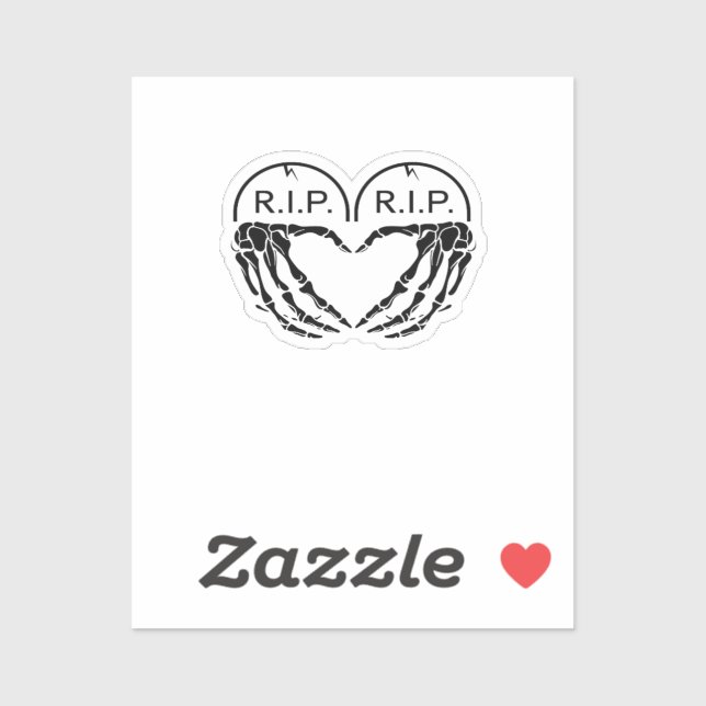 Rip, Heart Shaped Design Made From Gravestones, An (Sheet)