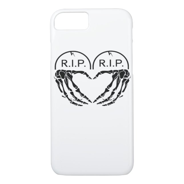 Rip, Heart Shaped Design Made From Gravestones, An Case-Mate iPhone Case (Back)