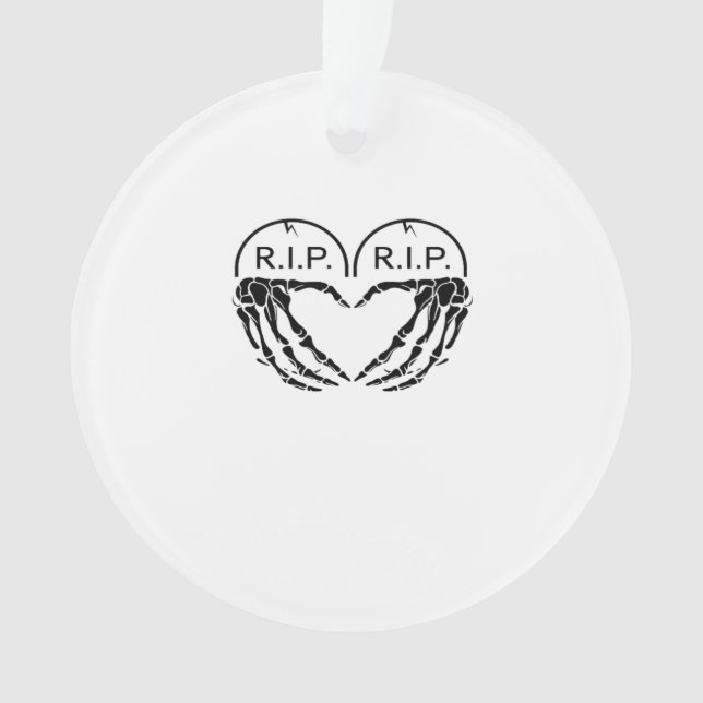 Rip, Heart Shaped Design Made From Gravestones, An Ornament (Front)