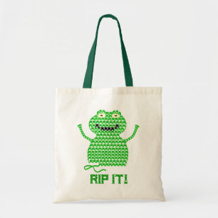 Rip It! Vector Crochet Frog Tote Bag