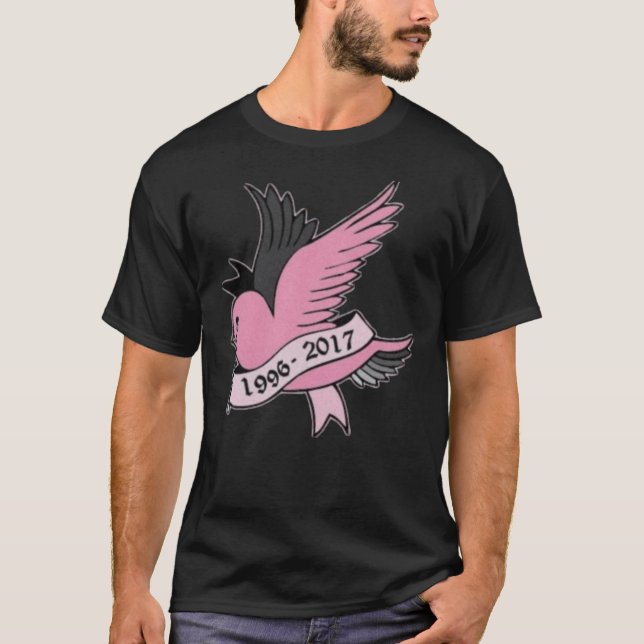 rip lil peep tattoos cartoonized 2017 Classic T-Sh T-Shirt (Front)