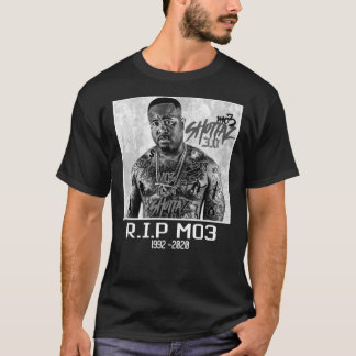 RIP Mo3 Grayscale   T-Shirt