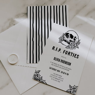 RIP Quarties 50e anniversaire Invitation