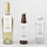 RIP To My 40th 50th 60th 70th 80 Birthday Parties Bottle Tag<br><div class="desc">RIP To My 40th 50th 60th 70th 80 Birthday Parties Bottle Hanger Tag</div>