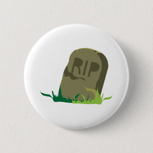 RIP Tombstone 2 Inch Round Button