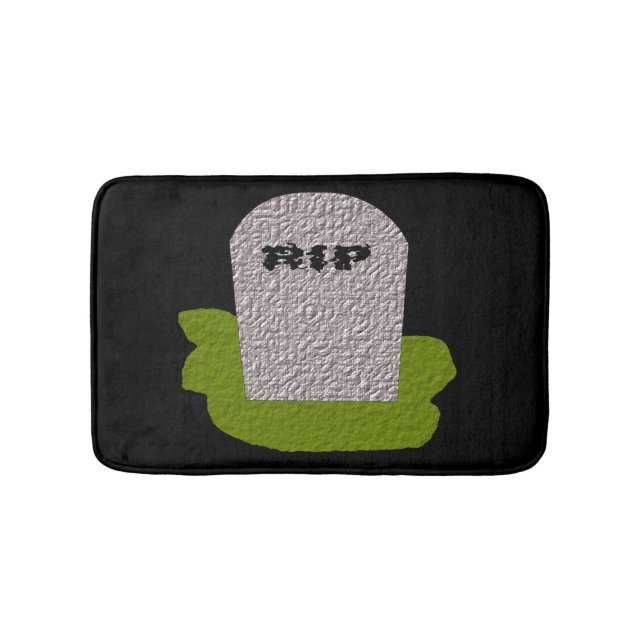 RIP Tombstone Bath Mat (Front)
