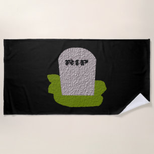 RIP Tombstone Beach Towel