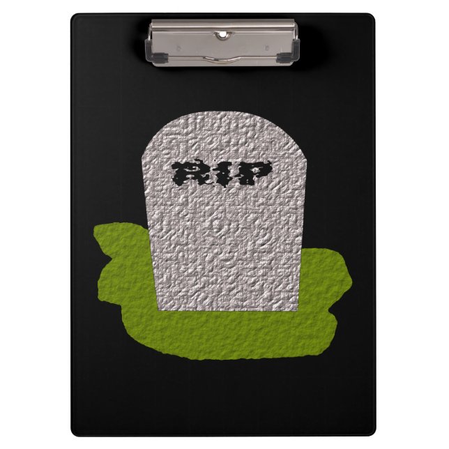 RIP Tombstone Clipboard (Front)