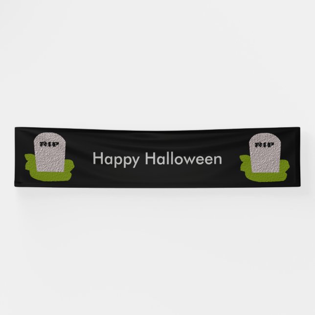 RIP Tombstone Custom Banner (Horizontal)