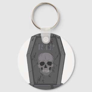 RIP Tombstone Keychain