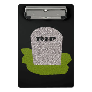 RIP Tombstone Mini Clipboard