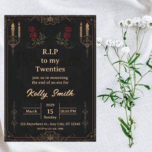 RIP Twenties Fun 30th Birthday Invitation