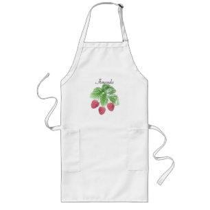 Ripe, berries, raspberries long apron
