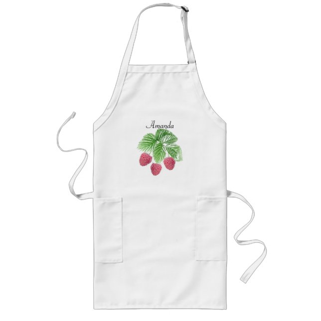 Ripe, berries, raspberries long apron (Front)