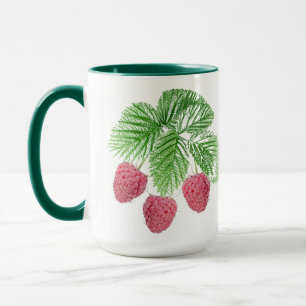 Ripe, berries, raspberries mug