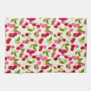 Ripe cherry kitchen towel