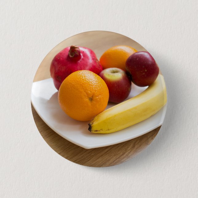 Ripe fruits 2 inch round button (Front)