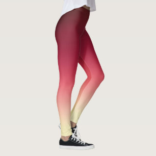 Ripe Raspberry Sweet Ombre Tie Dye Leggings