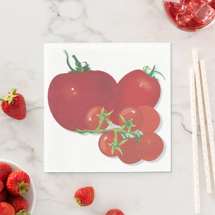 Ripe Red Tomatoes Napkin