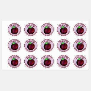 Ripe Summer Purple Plum Fruit Plums Canned By