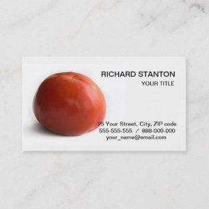 Ripe tomato business card