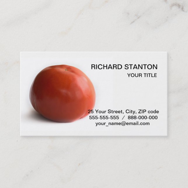 Ripe tomato business card (Front)