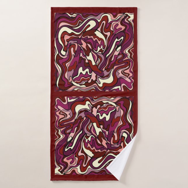 Riple framboise (Serviette de bain)
