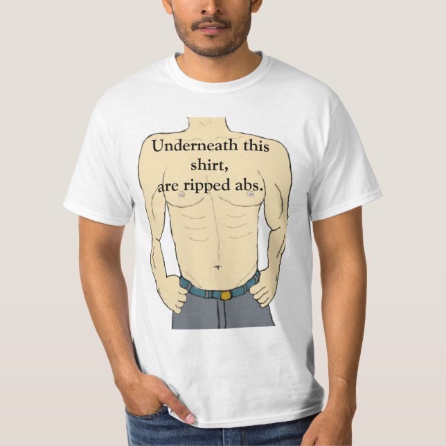 Ripped abs T-Shirt (Front)