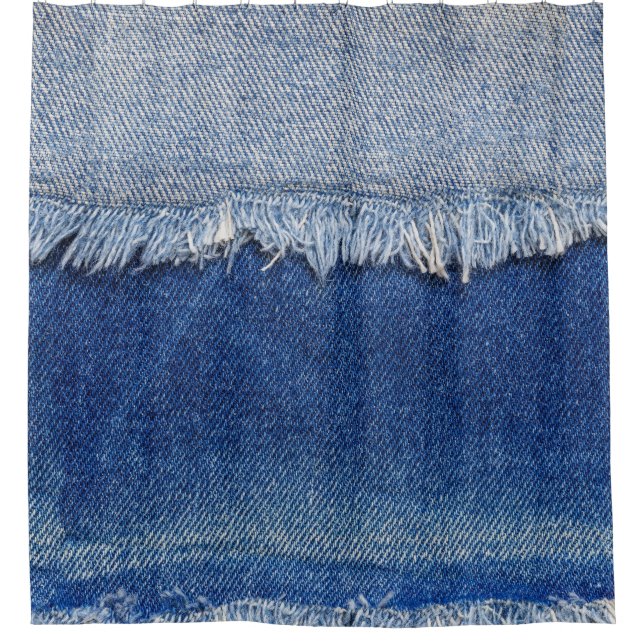 Ripped Denim Jeans Fabric Background (Front)