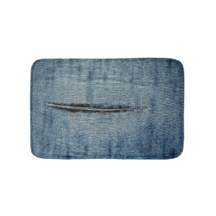 Ripped Jeans Bath Mat
