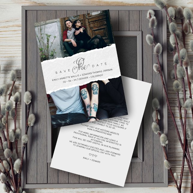 Ripped Paper Effect Wedding Custom Photo Script (Creator Uploaded)