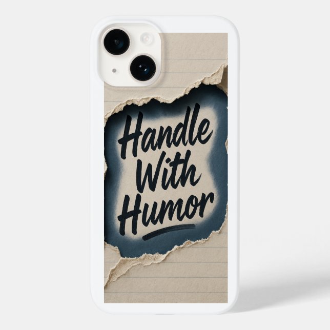 Ripped Paper Humour Quote iphone Case (Back)