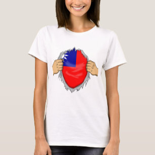 Ripped Shirt Taiwanese Flag Within