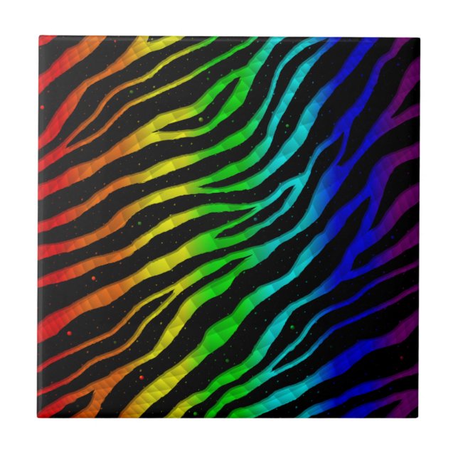Ripped SpaceTime Stripes - Light Spectrum Tile (Front)