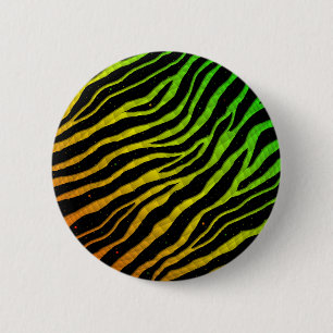 Ripped SpaceTime Stripes - Rainbow ROYGB 2 Inch Round Button