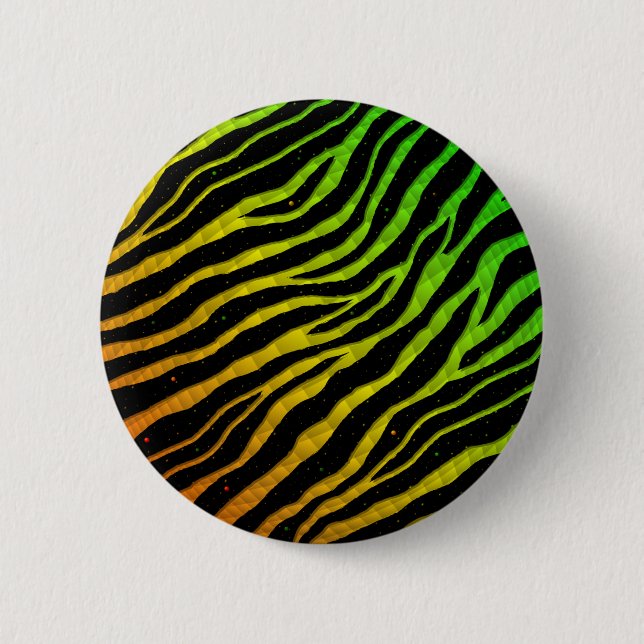 Ripped SpaceTime Stripes - Rainbow ROYGB 2 Inch Round Button (Front)