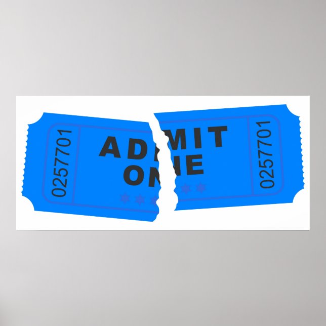 Ripped Ticket Poster (Front)